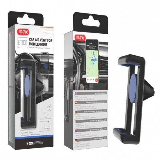 MTK ET801 MOBILE SUPPORT WITH CAR AIR VENT FOR MOBILE PHONE AZUL ( 0500052 ) MTK ET801 MOBILE SUPPORT WITH CAR AIR VENT FOR MOBILE PHONE AZUL ( 0500052 )